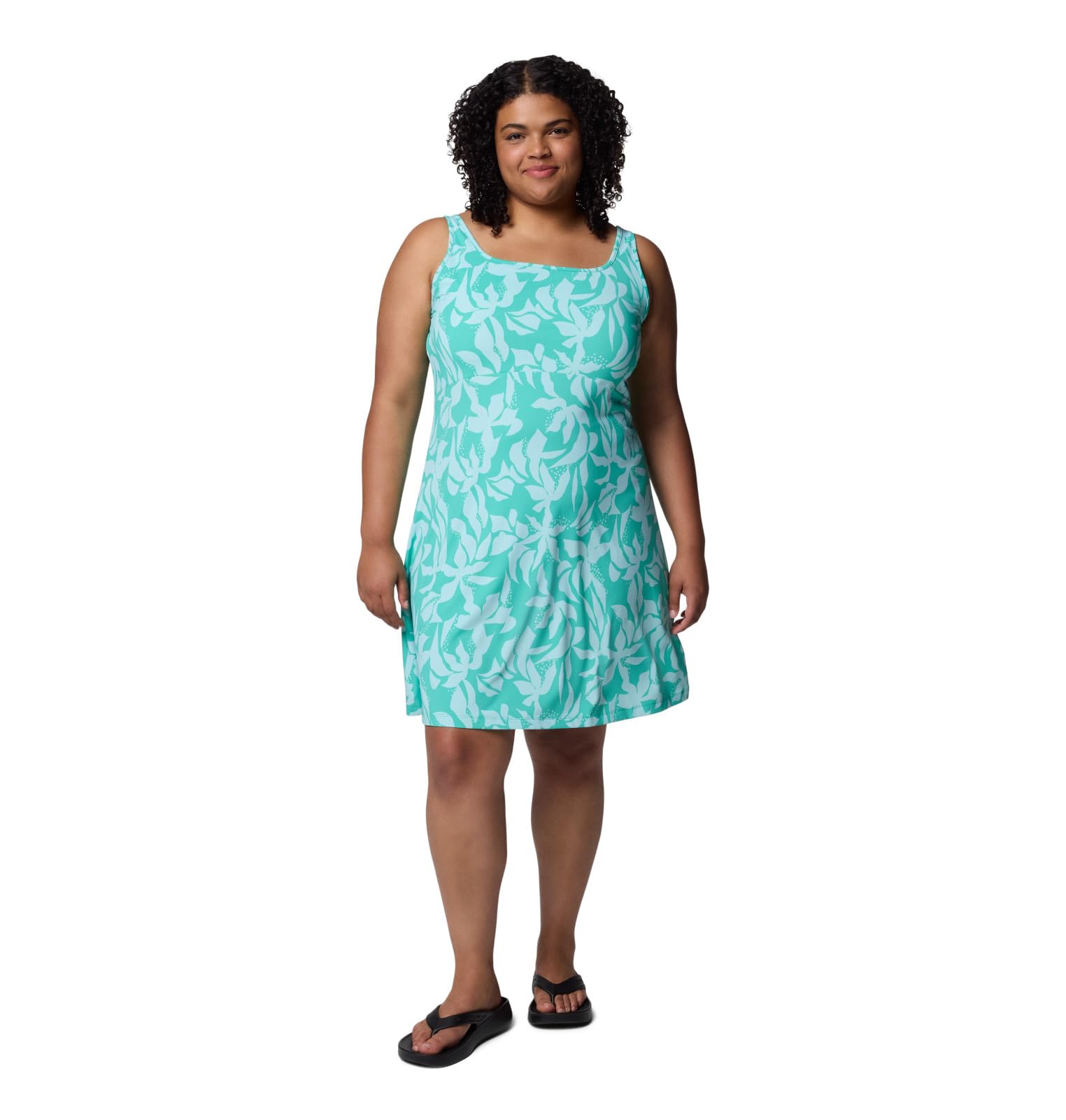 Columbia Women’s Freezer III Dress, Glaze Green Broadleaf, 1X