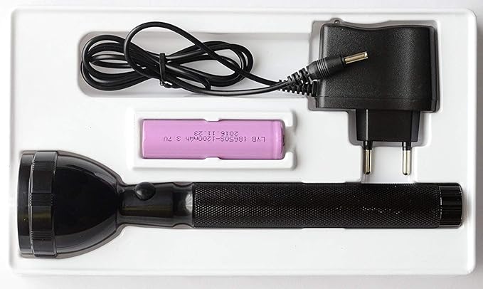 JY 8990 Industrial Security Purpose Metal Torch Flashlight for Camping Hiking Outdoor and Everyday Day Purpose