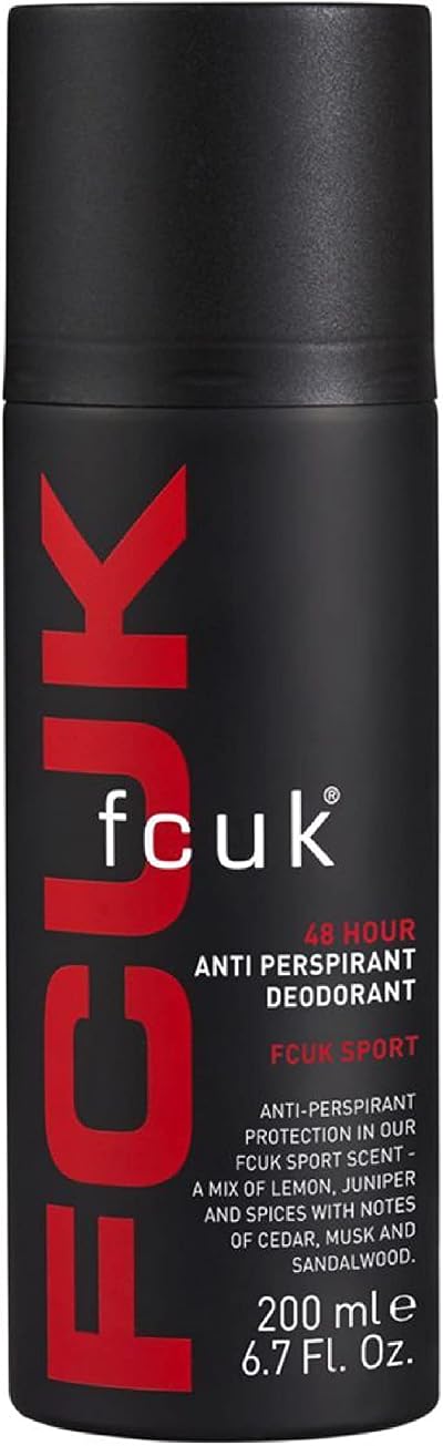 FCUK Sport Anti-Perspirant Deodorant 200ml Mens Body Spray