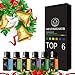 Organic Aromatherapy Essential Oil Set- 6 Bottles Aromatherapy Essential Oil Eucalyptus, Lavender, Tea Tree, Lemon, Sweet Orange, Peppermint for Home, Office, Sleep, Meditation.Works all Oil Diffusers primary