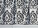 GiniHomer Handmade 100% Cotton Black White Damask Window Curtain Valance
