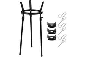 Yibuy Metal Conga Stand for Percussion 10" and 11" Adjustable Bracket Holder Kit