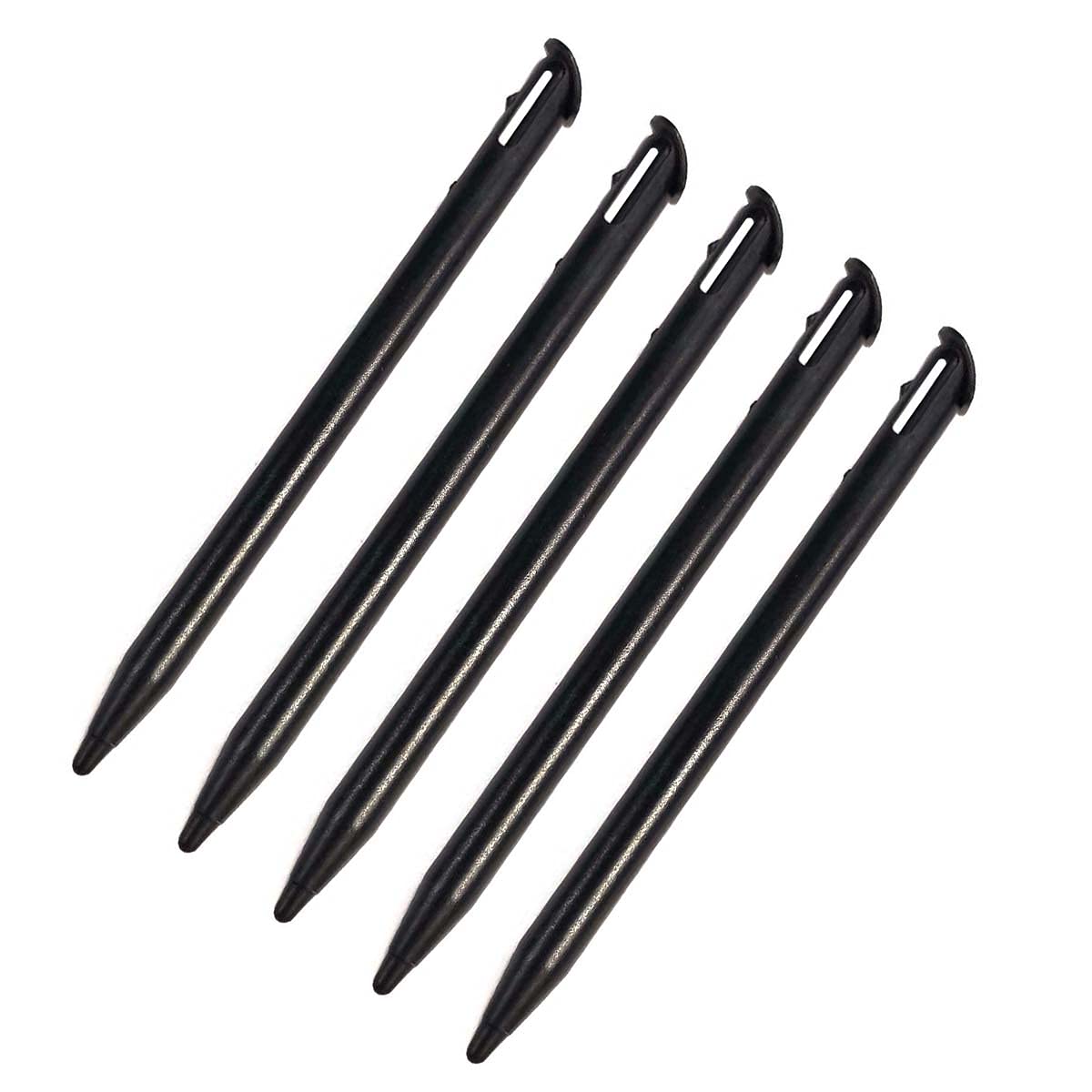 FainWan 5 Pack Stylus Pens Compatible with New 3DS XL 2015 Replacement Plastic Touch Screen Pen Set (Black)