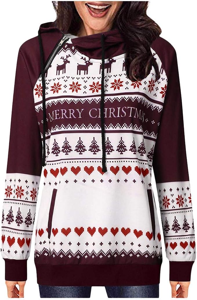 womens christmas hoodies uk