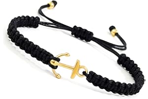 Adjustable Anchors Pendant Bracelet Featuring Stainless Steel Charm and Handcrafted Rope Design for Unisex Fashion Acces
