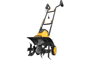 ZEGJAW 14 Inch Electric Tiller Corded, 12 Amp Tiller for Gardening,Garden Rototiller for Soil Digging with Adjustable Wheels