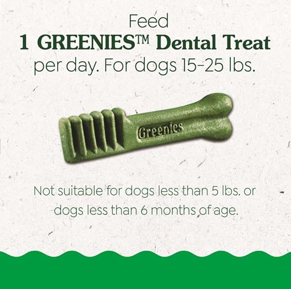 GREENIES VETERINARIAN-RECOMMENDED NATURAL DENTAL PUPPY TREATS PETITE SIZE, DENTAL TREATS FOR DOGS, 6 OZ. PACK, 10 COUNT
