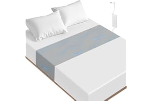 MCZAROA Grounding Sheets – Grounding Mat for Bed, 10% Silver Fiber Grounded Fitted Bed Earth Sheets for All Mattress Sizes, Includes Grounding Cord (Slate Gray)