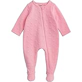 Mud Pie baby-girls Kids Valentine's Day Quilted Heart Sleeper Ivory