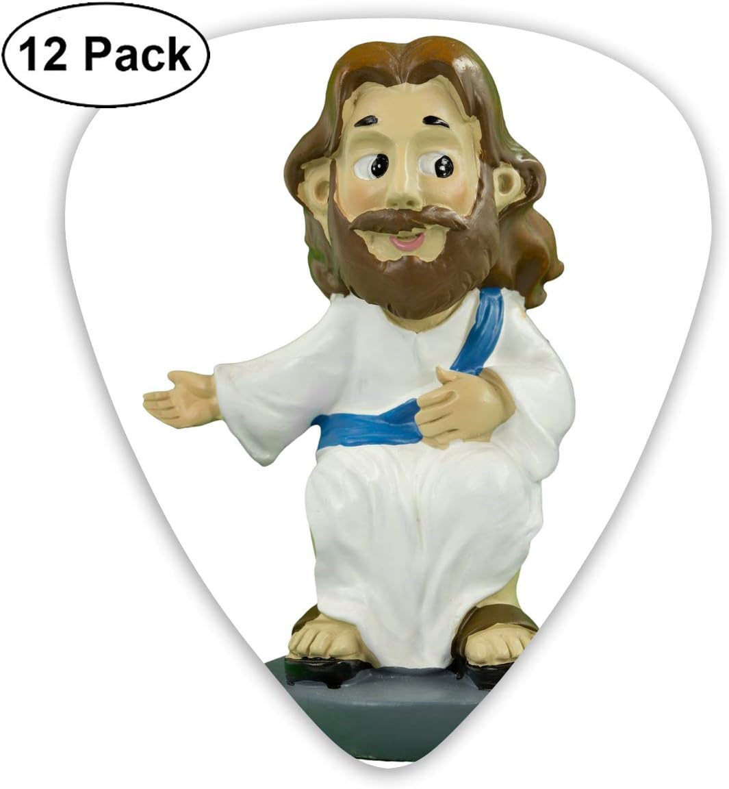 Figurine El Caganer Jesus Christmas Bendy Ultra Thin 0.46 Med 0.73 Thick 0.96mm 4 Pieces Each Base Prime Plastic Jazz Mandolin Bass Ukelele Guitar Pick Plectrum Display