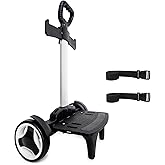 Backpack Trolley, Wheeled Cart with Noiseless Large Wheels Aluminium Alloy Folding Hand Truck with Luggage Strap for Backpacks Luggage cart,Rolling Backpack Dolly