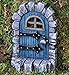 Fiddlehead Fairy Garden Medieval Blue Fairy Door - 3.25