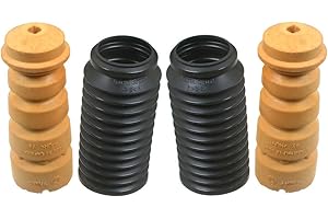 NEWPARTS Pair Set of 2 Rear Suspension Strut Bumpers & Bellows Kit For Audi A4 A6 Quattro Volkswagen Jetta Passat