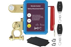 Kill Switch for Car, Malictele 12V 240A Remote Battery Disconnect Switch Car Kill Switch Anti Theft Automatic Cut/Shut Off Switch for Auto Truck Marine RV ATV Boat