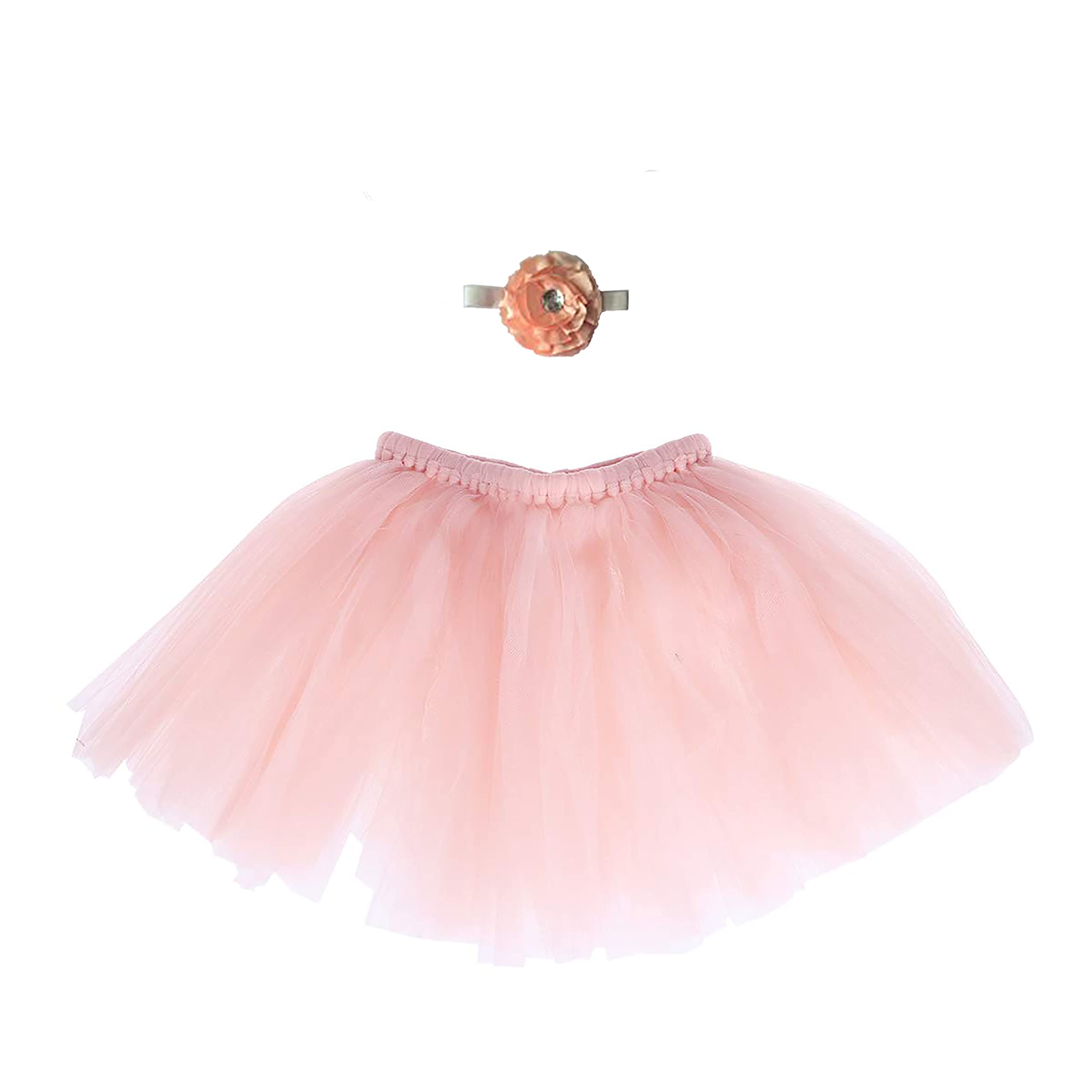 Newborn Baby Tutu Clothes Skirt Headdress Flower Photo Photography Prop Outfit (2)