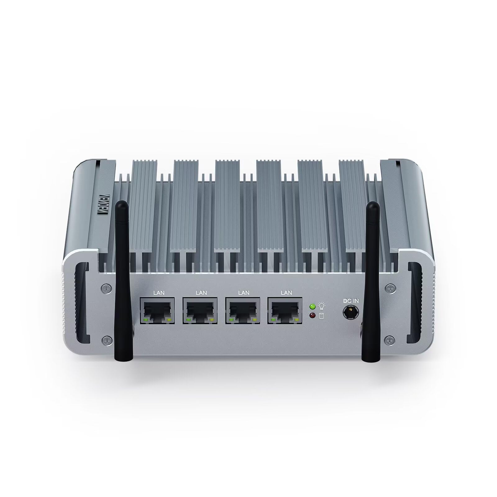 VENOEN Firewall Micro Appliance Celeron J4125, Fanless Firewall Mini PC 2.5gbe, i225 NICs 4 Lan Port, HD, VGA, Wifi, SIM-slot, 8GB DDR4 RAM 128GB SSD, Small Server pc Router PC, AES NI, WatchDog