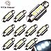 YITAMOTOR 10 X Festoon 36MM 5050 3-SMD Canbus Error Free Map Dome License White LED Light Lamps 6418 C5W DE3423