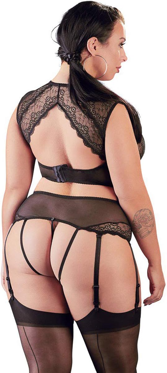 Cottelli Curves Bra Set-22131841081 Black 4XL, 40 - Image 3