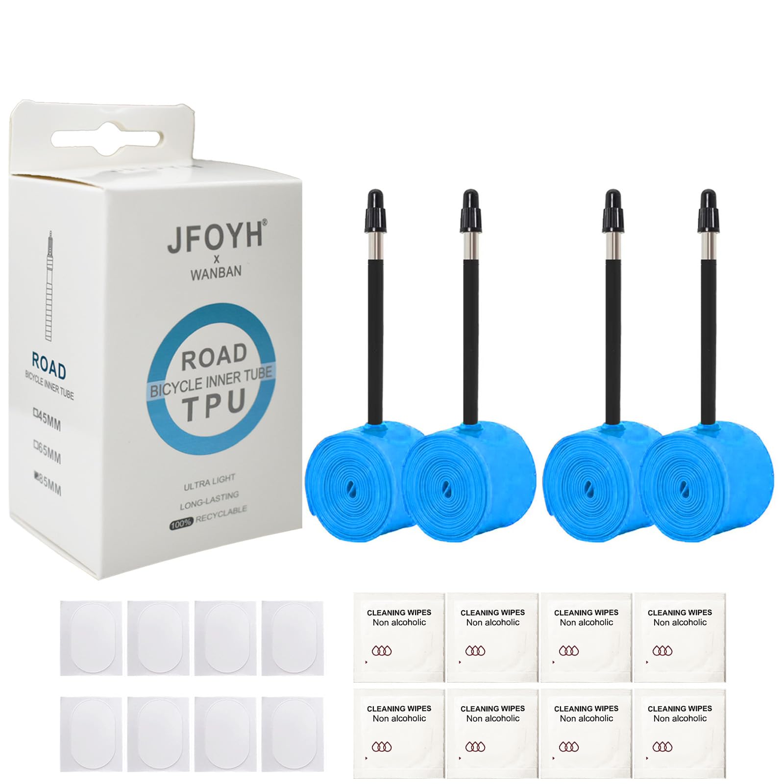 Chambre à Air TPU Léger 700x18-32C - Valve Presta 45/65/85 Mm - Pour Vélo Route, Gravel, Fatbike - 36g, Résistante Aux Crevaisons