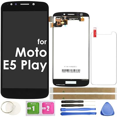 E5 Play LCD Screen Replacement Touch Display Digitizer Assembly 5.2 Black for Motorola Moto E5 Play XT1921-1 XT1921-2 XT1921-3 XT1921-5 XT1921-6