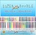 Super Doodle 100 Variety Gel Pen Coloring Set- Includes 50 Unique Color Gel Pens + 50 Matching Refills + NEW Gift Box (Brown Earth Tones, Glitter, Metallic, Neon, and Classic Colors)