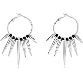 Goth Spike Earrings Emo Grunge Alt Earrings for Women Men