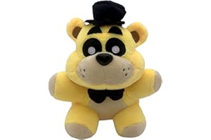 Milenzom Golden Freddy Plush 8 Inch,5 Night Freddy Plushies,for Boy Girl Christmas Halloween Birthday Gift