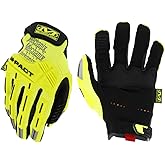 Mechanix Wear Hi-Viz M-Pact Gloves - High-Visibility Impact Gloves - For Builders Safety - For Construction - Vibration Absorbing - Touchscreen Compatible - Fluorescent Yellow - X-Large