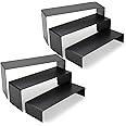 Amazon.com: ihomecooker 6 Pc Black Metal Display Risers Showcase for ...