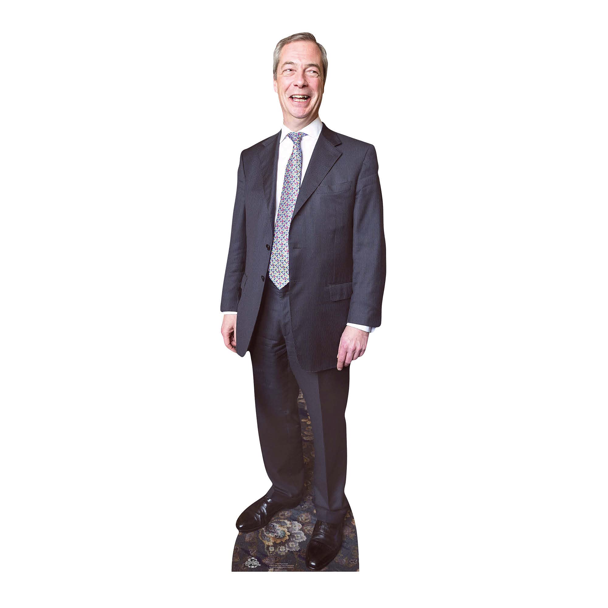 Star Cutouts CS629 Nigel Farage Lifesize Cardboard Cutout 181cm, Multicolour