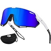 BIRCEN Mens Sports Baseball Sunglasses: TR90 Lightweight Cycling Glasses Wrap Around Running Glasses for Outdoor MTB Bike