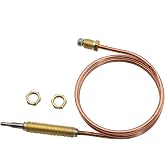 METER STAR Propane BBQ Grill, Firepit, Fireplace Heater Universal Gas Thermocoupler Sensor M8x1 Thread,Length 600mm/24inch