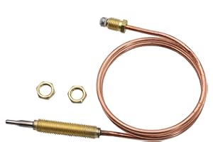 EARTH STAR METER STAR Propane BBQ Grill, Firepit, Fireplace Heater Universal Gas Thermocoupler Sensor M8x1 Thread,Length 600mm/24inch