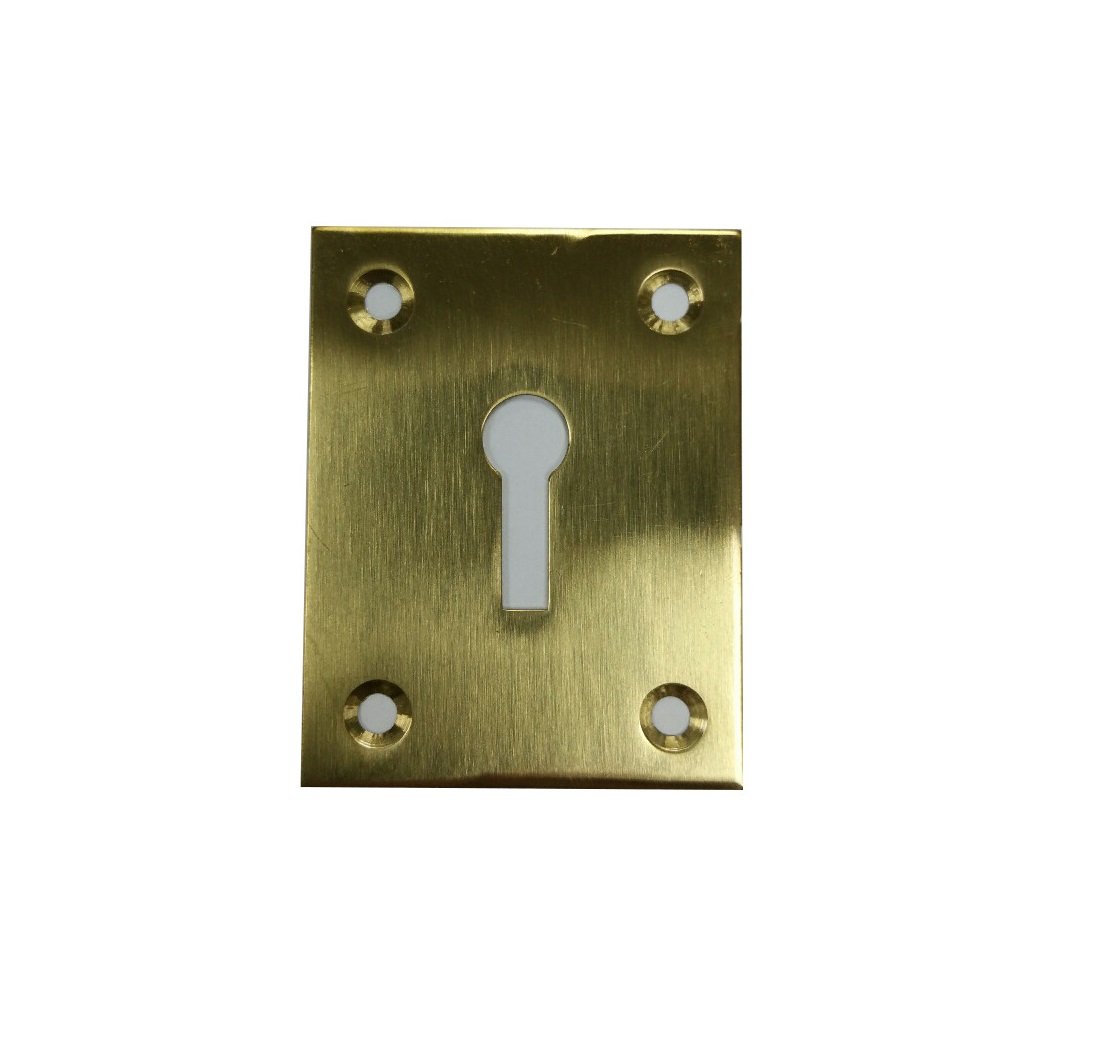 Merriway BH03580 43 x 56mm (1.3/4 inchx 2.1/4 inch) Open Escutcheon Polished Brass