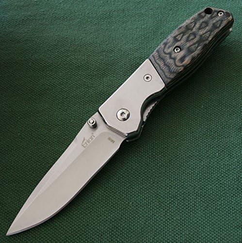 Pocket Knives Enlan M09-1 8cr13mov 3d Color Wood Handle Liner Lock Camping ECD Folding Knife Tactical Knife