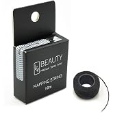 Brow Mapping String Thread Black Marking Symmetrical Eyebrows 10 Meters | Microblading and Waxing Eyebrow Essential Cosmetic Tool Pre Ink Easy-to-Use Brow Marker PMU Supplies