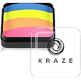 Kraze FX Dome Cake - Wish (25 gm), Professional Face and Body Painting Split Cake, Hypoallergenic, Safe & Non-Toxic, Child Friendly, Ideal for Fairs, Carnivals, Party & Halloween