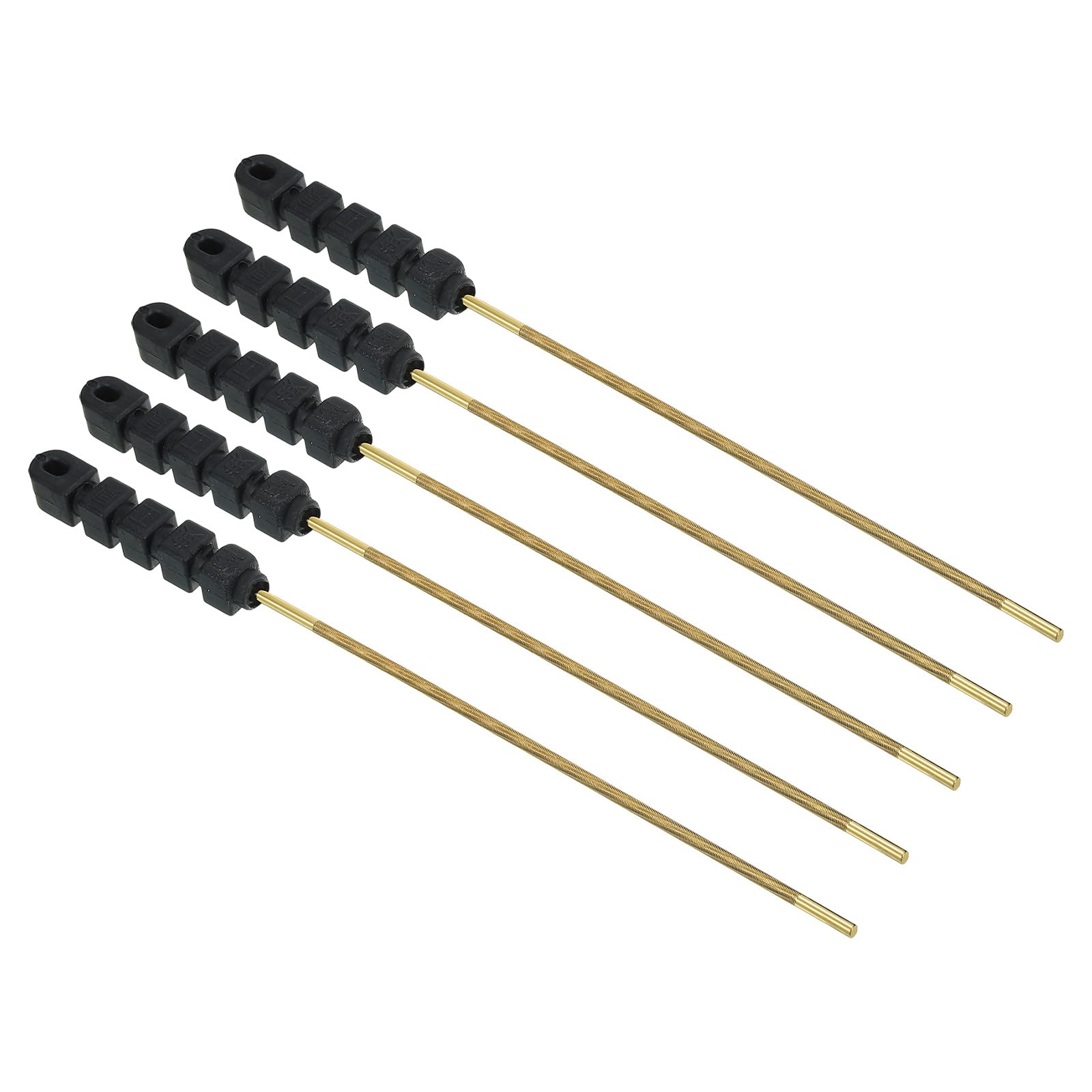 PATIKIL Chainsaw Chain Sharpening File, 5 Pack 5/32-Inch (4.0 mm) Round Chain Saw Sharpener Tool with Plastic Handle for Chainsaw, Black Gold