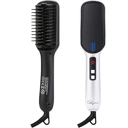 Beard Straightener Brush Men S Short Hair Quick Curling