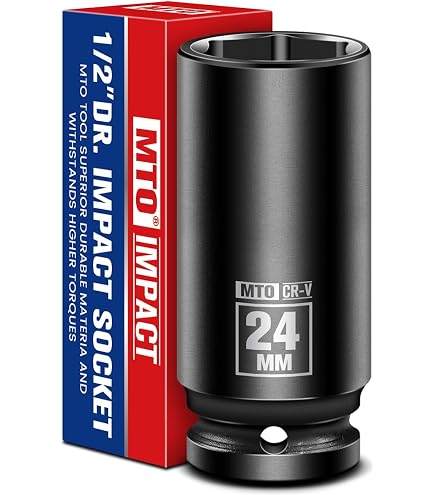 Ampro T335417 Steckschlüsseleinsatz 17 Mm, 1/2" Antrieb, 6-Punkt – Aus Chrom-Vanadium-Stahl, Chromiert