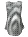 LE3NO Womens Lightweight Sleeveless Chiffon Blouse Top