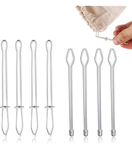 Lot De 2 Extracteurs D'aiguilles Bodkin Flexibles Avec Cordon De Serrage, Clip Réglable, Cordon élastique, Cordon De Serrage, Outil De Couture