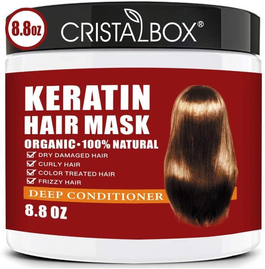Keratin Hair Mask,Keratin Hair Treatment 250g Hair Mask for Dry Damaged Hair,Deep Conditioning Hair Treatment Mask Repair Tre