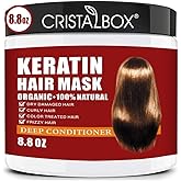 Keratin Hair Mask,Keratin Hair Treatment 250g Hair Mask for Dry Damaged Hair,Deep Conditioning Hair Treatment Mask Repair Treatment Damage Hair Root,Natural Deep Conditioner Hydrating Hair Care Gifts