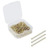 Faotup 150PCS 1Inches Small Iron Nails,Brass Plated