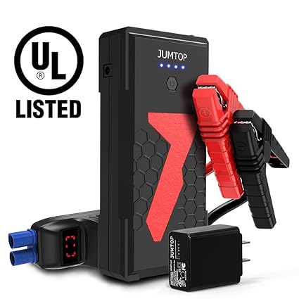 Portable Car Tire Inflator, Jumtop Qdsp 3000a Peak 22000mah Portable Car Jump Starter Ul Certified 10l Gas, Portable Car Tire Inflator