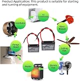 DollaTek 2Pcs CBB61 1.5uF 450V AC Air Conditioner Fan Motor Running Capacitor view 5