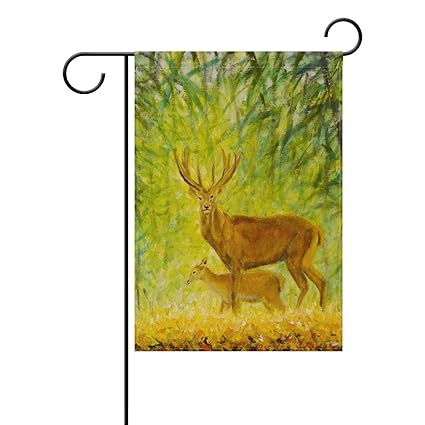 Amazon Com Anleygardeflagsu Modern Autumn Cute Reindeer Art