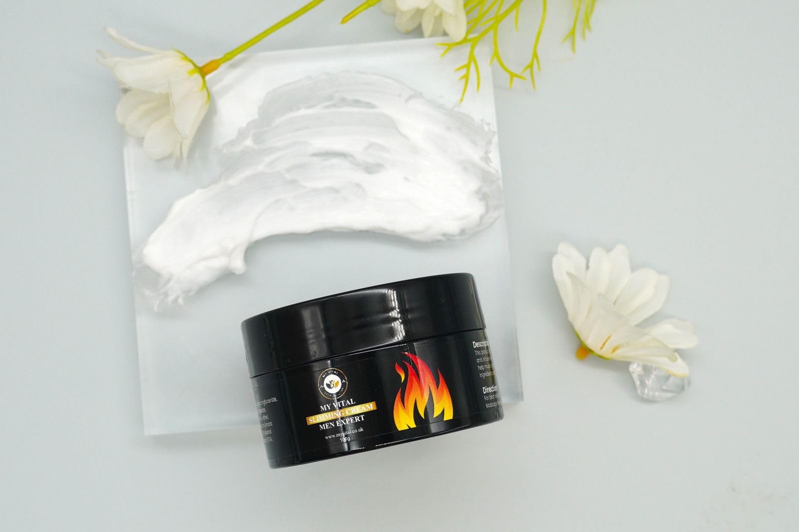 Slimming Cream for Men 100g – Fat-Burning, Sculpting & Skin-Firming Formula with Caffeine, Green Tea & Aloe Vera for Targeted Toning & Stubborn Fat Reduction – My Vital