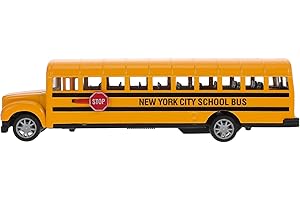 Kisangel 1Pc School Bus Toy car School Bus Toys for Kids Yellow School car Kids Back car School Bus Model Toy Toodler Toys Infant car Toys American auto Kids Toy Alloy Metal Statuette Child